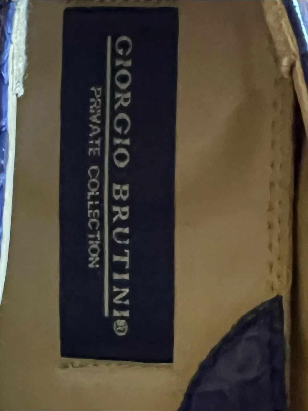 Giorgio Brutini Genuine  Snakeskin Blue Exotic Derby Men’s Dress Shoes 9M